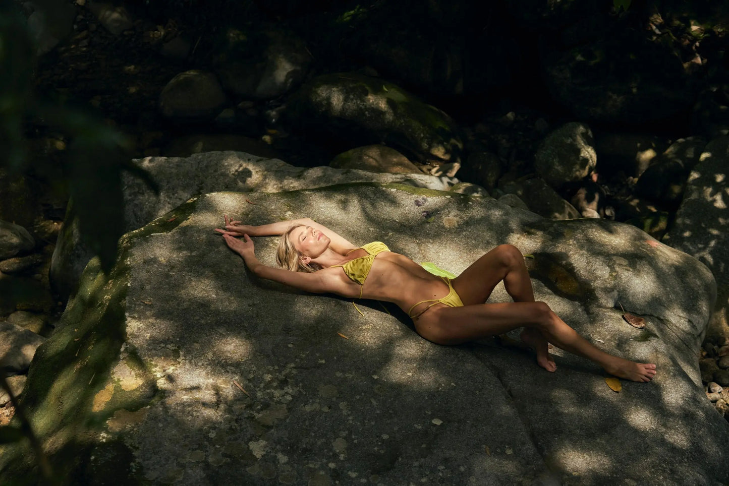 Green Savage coconut swimsuits